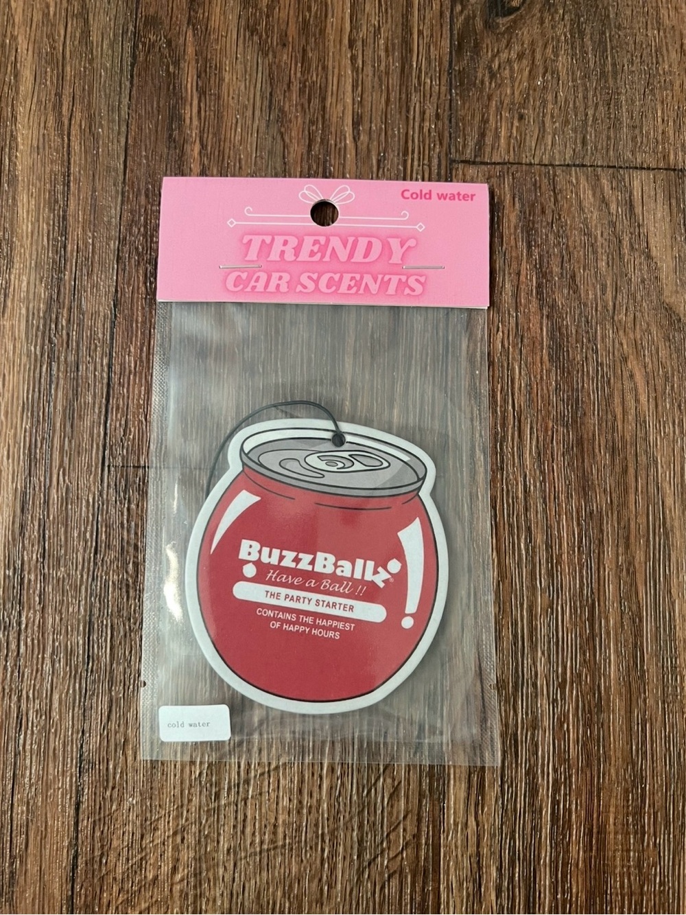 ❤️🍹 BuzzBallz Party Starter Car Air Freshener – Cold Water
